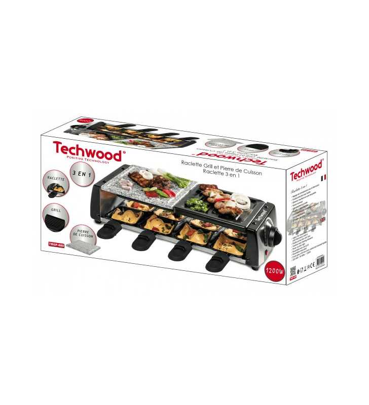 Raclette Grill - Pierre De Cuisson 1200W TECHWOOD Raclette Grill - Pierre De Cuisson 1200W TECHWOOD