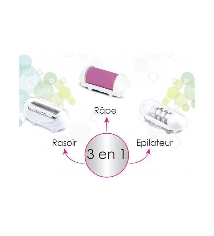 Epilateur Rasoir Rape 3 En 1 Rechargeable TECHWOOD