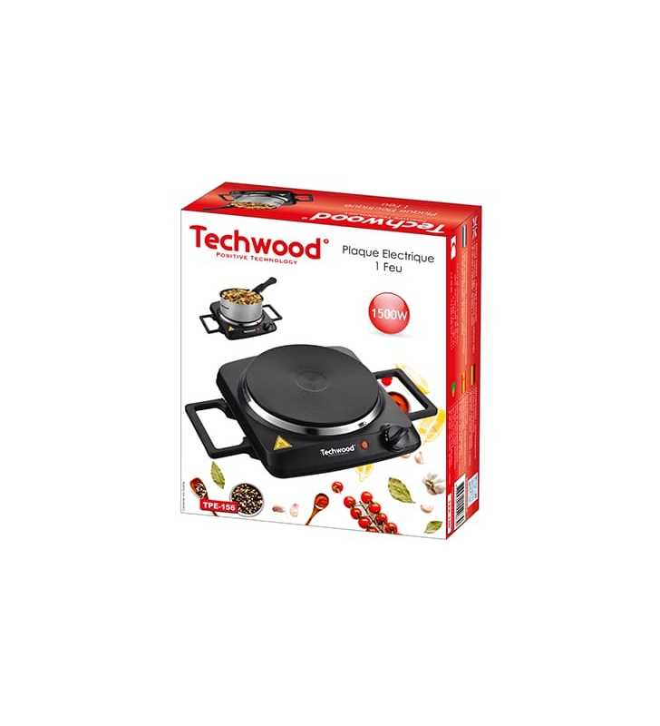 Plaque Électrique 1 Feu 1500W TECHWOOD