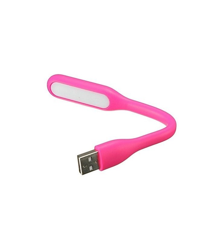 Mini Lampe Led Light Flexible USB Pour Pc Portable Rose