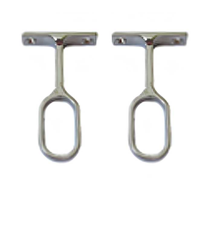 Lot de 2 Supports Pour Tube Oval