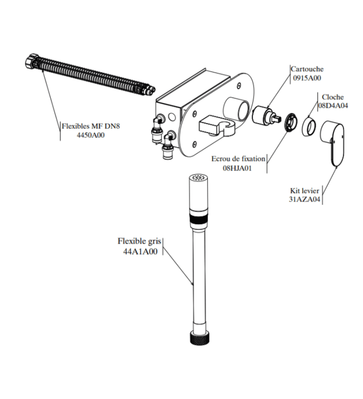 Mitigeur de Toilette Encastré Sfax SOPAL