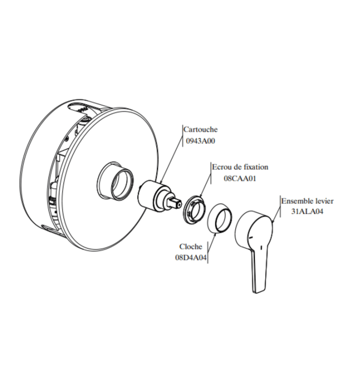 Mitigeur de Lavabo Encastré Douz SOPAL