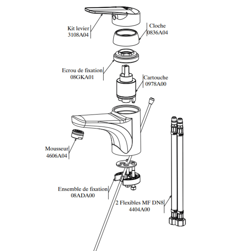 Mitigeur de Lavabo Sousse SOPAL