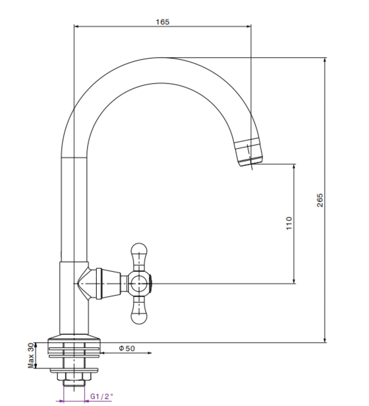 Robinet Vertical Tabarka SOPAL