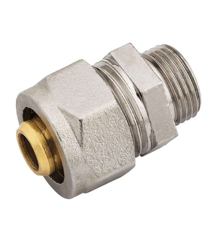 RACCORD DROIT PEX16 A VISSER 12/17 MALE  SOPAL