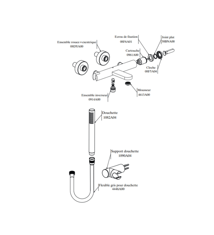 Mitigeur de Bain Douche Nabeul SOPAL
