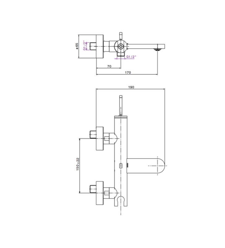 Mitigeur de Bain Douche Nabeul SOPAL