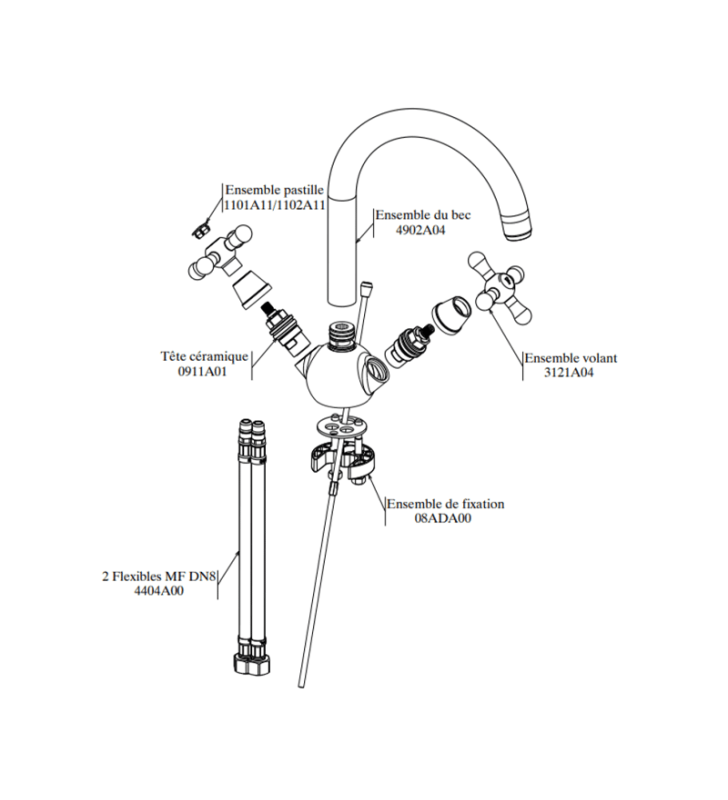 Mélangeur de Lavabo Tabarka SOPAL