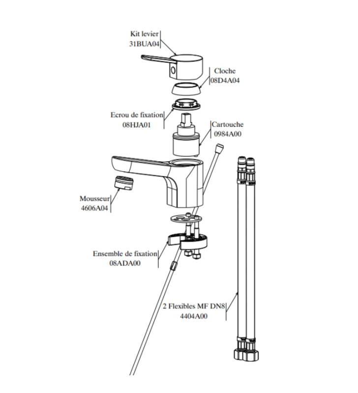 Mitigeur de Lavabo Zembra SOPAL