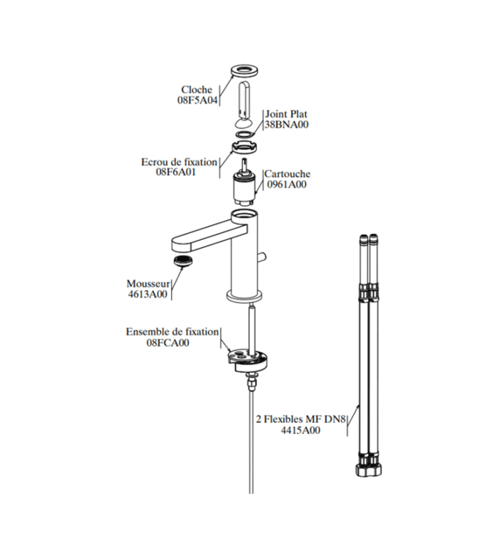 Mitigeur de Lavabo Nabeul SOPAL