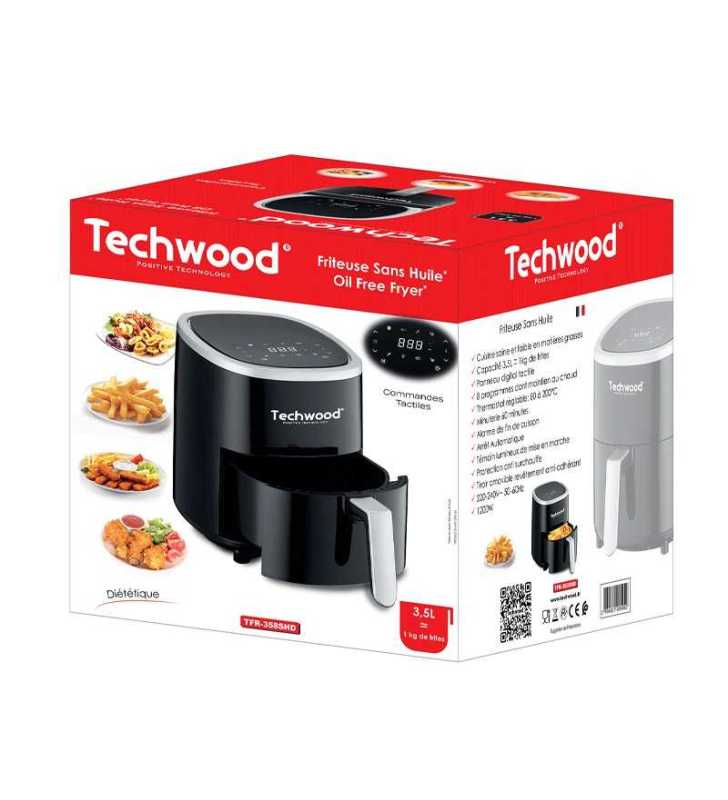 Friteuse digitale sans huile 3.5 L - TFR-358SHD - TECHWOOD Friteuse digitale sans huile 3.5 L - TFR-358SHD - TECHWOOD