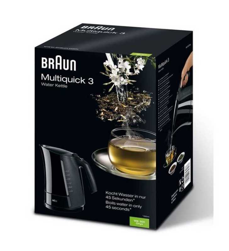 Bouilloire électrique Noir - WK300 ONYX - BRAUN Bouilloire électrique Noir - WK300 ONYX - BRAUN