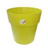 Pot Linéa sans anneau chartreuse D16xh15.5cm - Viomes Pot Linéa sans anneau chartreuse D16xh15.5cm - Viomes