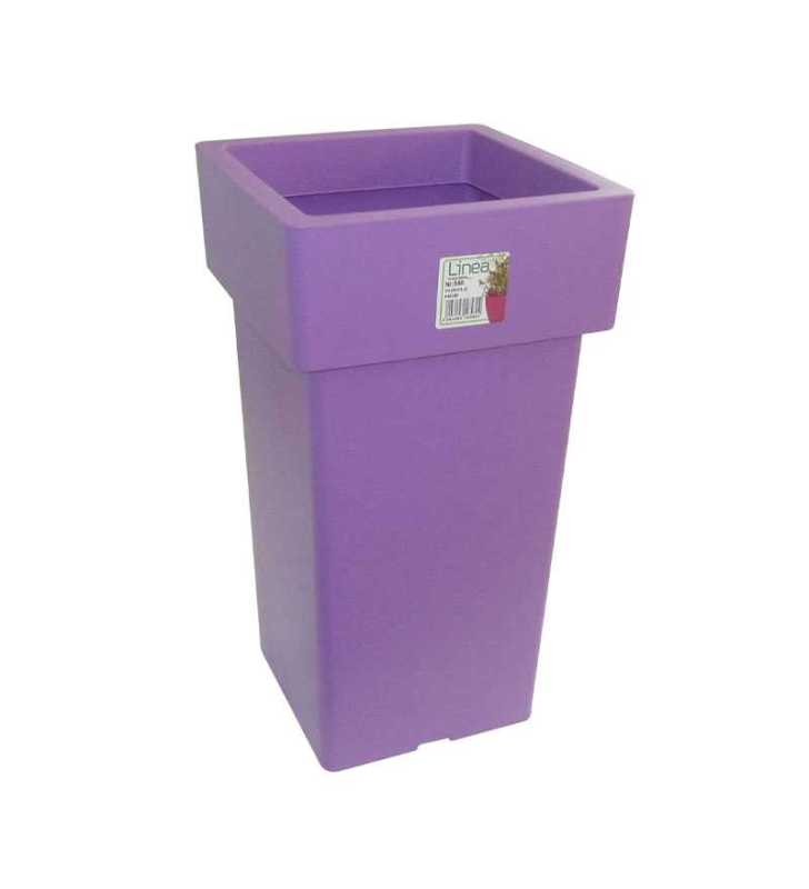 Pot Linéa carré haut Purple - 15x15x27 cm - Viomes Pot Linéa carré haut Purple - 15x15x27 cm - Viomes