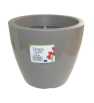 Pot linéa gloss taupe D25xh21cm - Viomes