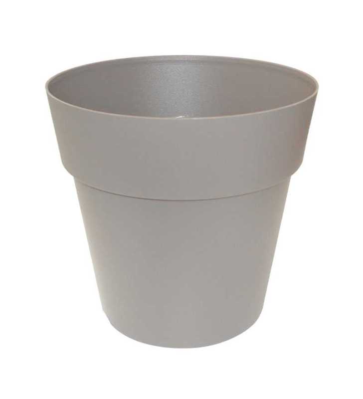 Pot Linéa sans anneau taupe D11xh10.5cm - Viomes