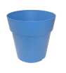 Pot Linéa sans anneau azur D13xh13cm - Viomes Pot Linéa sans anneau azur D13xh13cm - Viomes