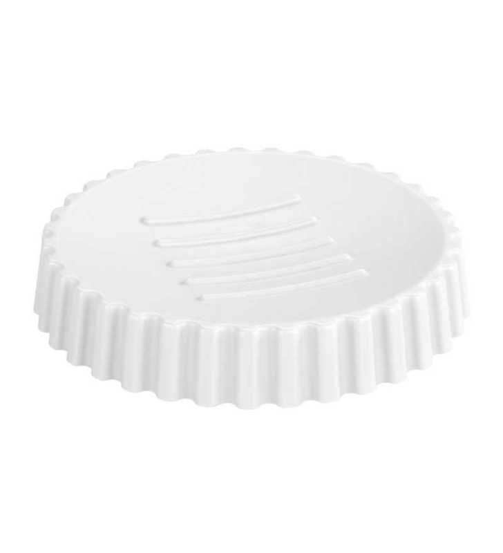 Porte savon Minas blanc-Plastique - WENKO Porte savon Minas blanc-Plastique - WENKO