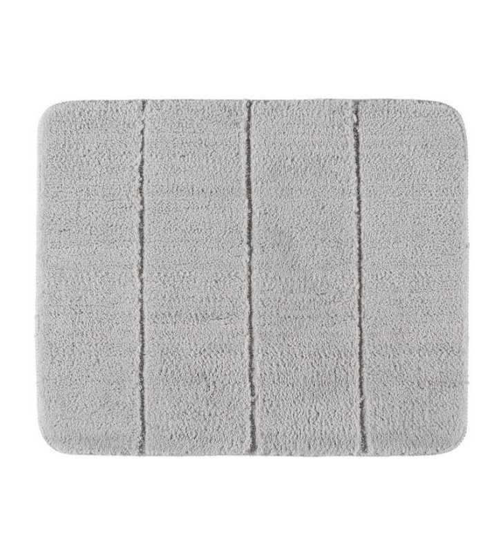Tapis de bain Steps grisclair 55x65 Micro - WENKO Tapis de bain Steps grisclair 55x65 Micro - WENKO