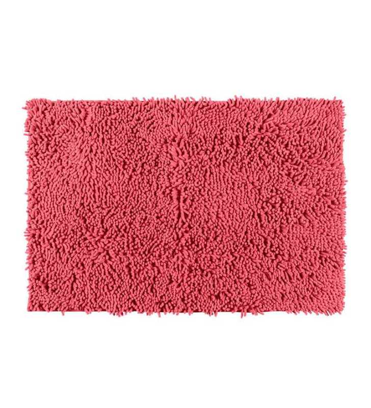 Tapis de bain Chenille 50x80cm coral - WENKO Tapis de bain Chenille 50x80cm coral - WENKO