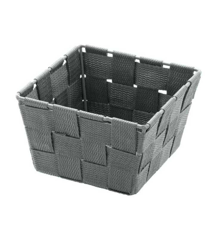 Corbeille SDB Adria mini square gris - Plastique - PP - 14x14x9 cm - WENKO Corbeille SDB Adria mini square gris - Plastique - PP - 14x14x9 cm - WENKO