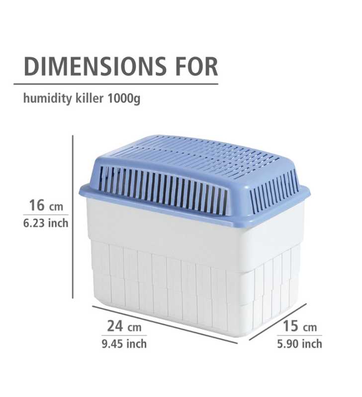 Absorbeur d'humidité Cube 1000g de granulé - WENKO