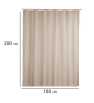 Rideau de douche anti-moisissure beige 180x200cm - WENKO