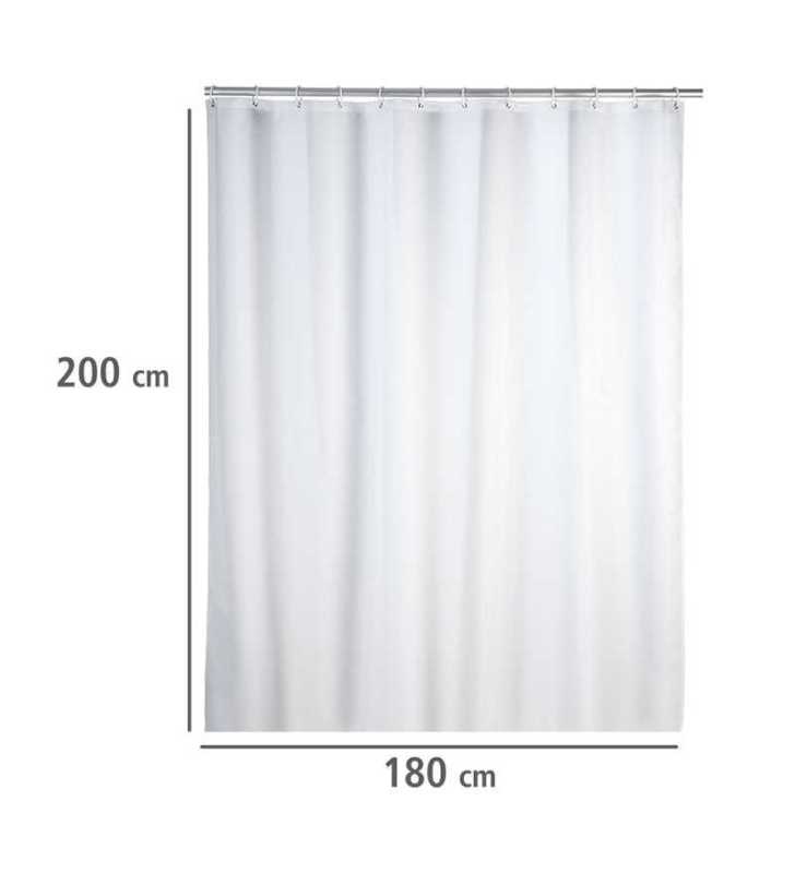 Rideau de douche 180x200 blanc anti mois - WENKO