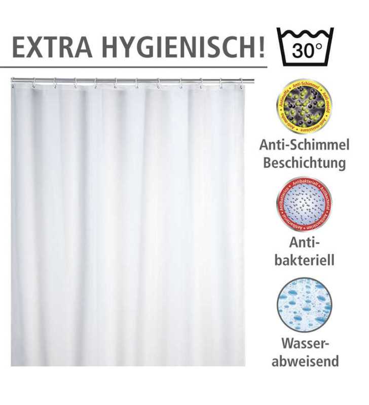 Rideau de douche 180x200 blanc anti mois - WENKO