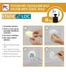support douchette Static-Loc  fixer sans percer - Plastique - WENKO
