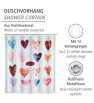 Rideau de douche Love Polyester 180x200cm - WENKO