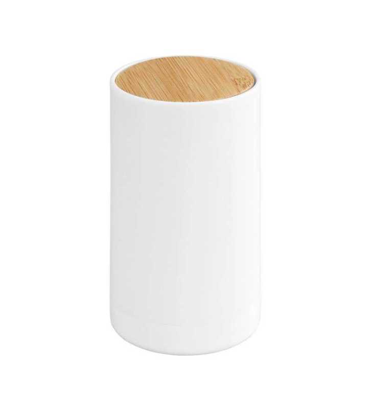 Porte coton-tige Laresa blanc - WENKO Porte coton-tige Laresa blanc - WENKO