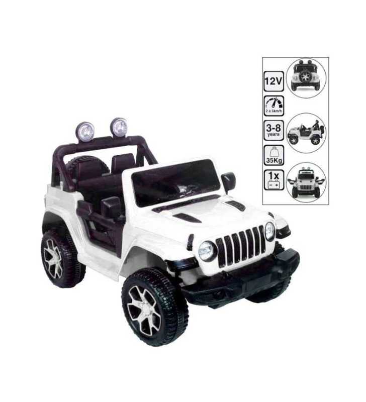 Voiture Electrique 4*4 Blanche JEEP