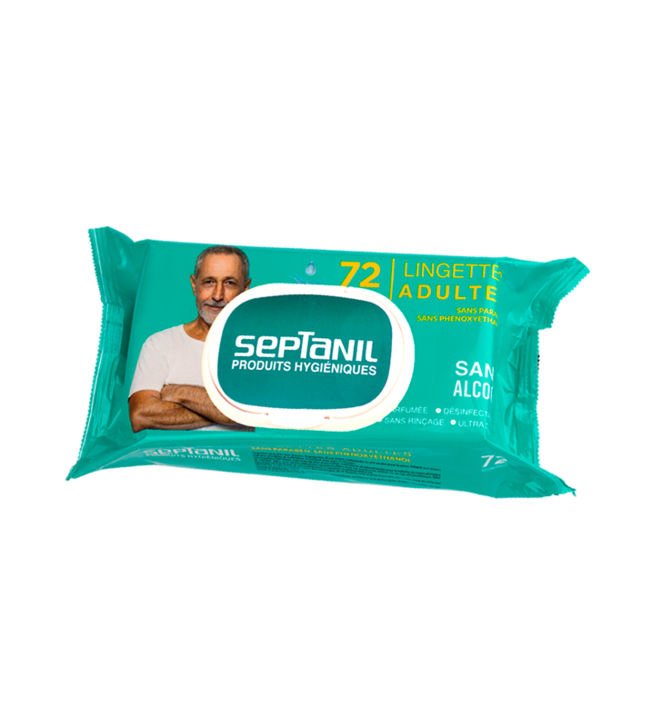 Lingettes SAVOUNEUSE ADULT SEPTANIL 72PCS SEPTANIL