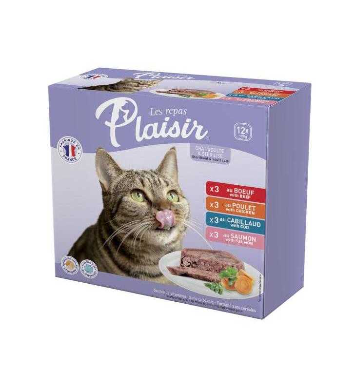 PACK PATE CHAT 12X100GR 3X4 SAVEURS PACK PATE CHAT 12X100GR 3X4 SAVEURS