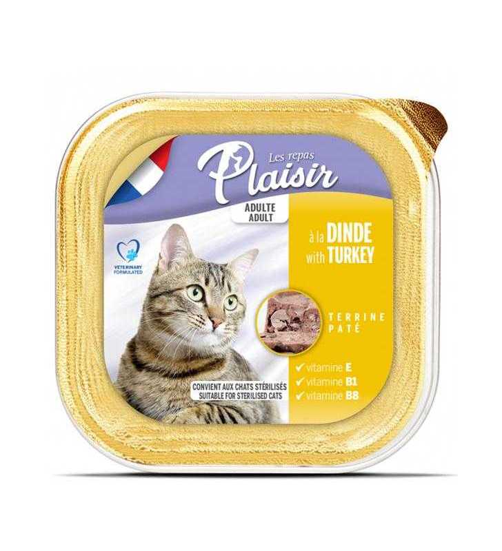 BARQUETTE PLAISIR PATE DINDE 100 GR
