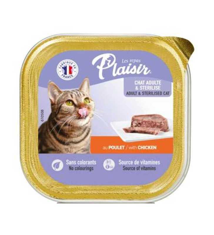 BARQUETTE PLAISIR PATE POULET 100GR
