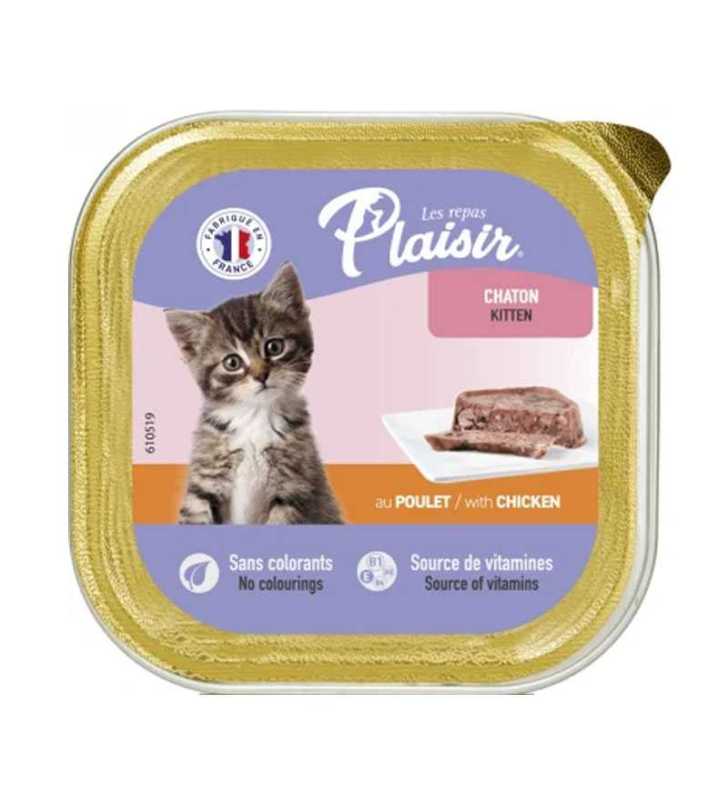 BARQUETTE PLAISIR KITTEN POULET/LAIT 100 BARQUETTE PLAISIR KITTEN POULET/LAIT 100