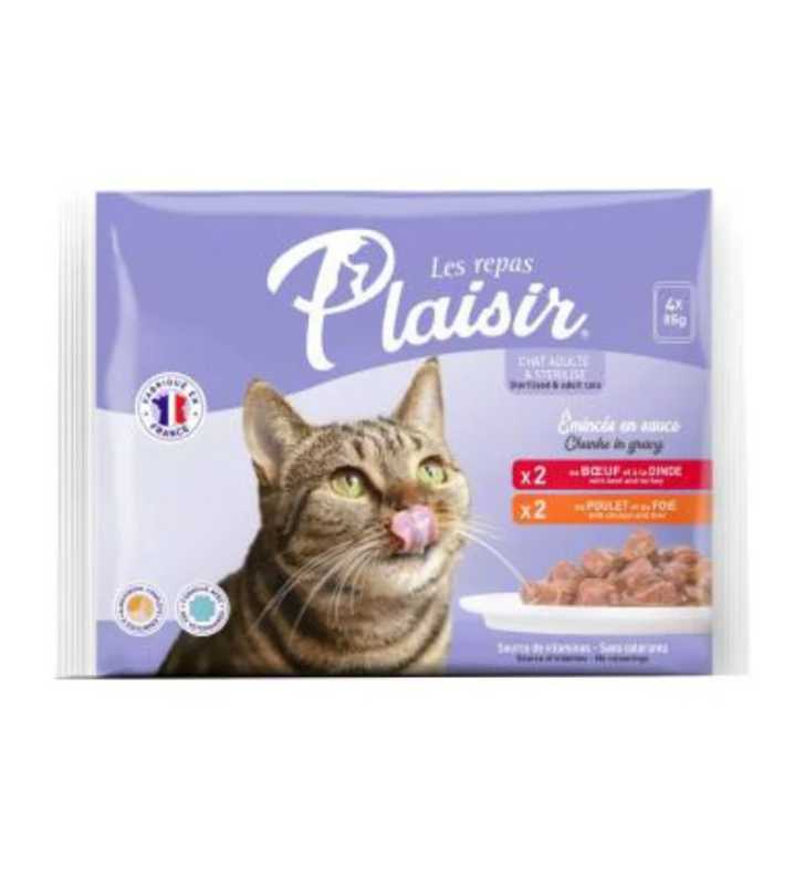 PACK POCHON 4x85Gr POULET & BOEUF