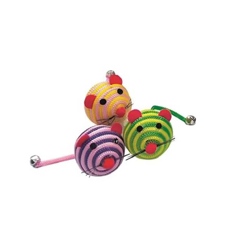 TOY INTO JAR STRIPE MICE 5 cm