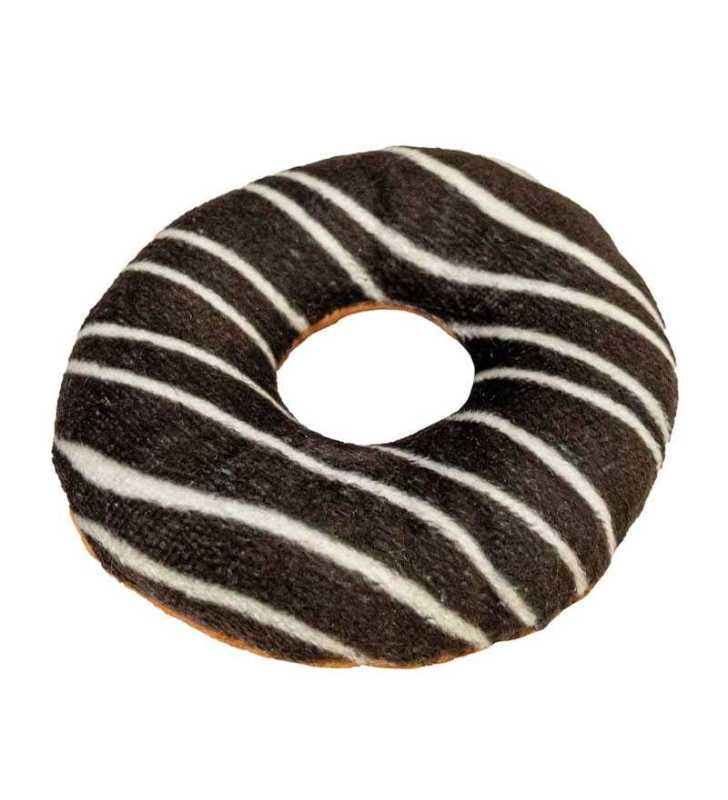 CAT TOY BAKERY DONUT BROWN CATNIP9cm