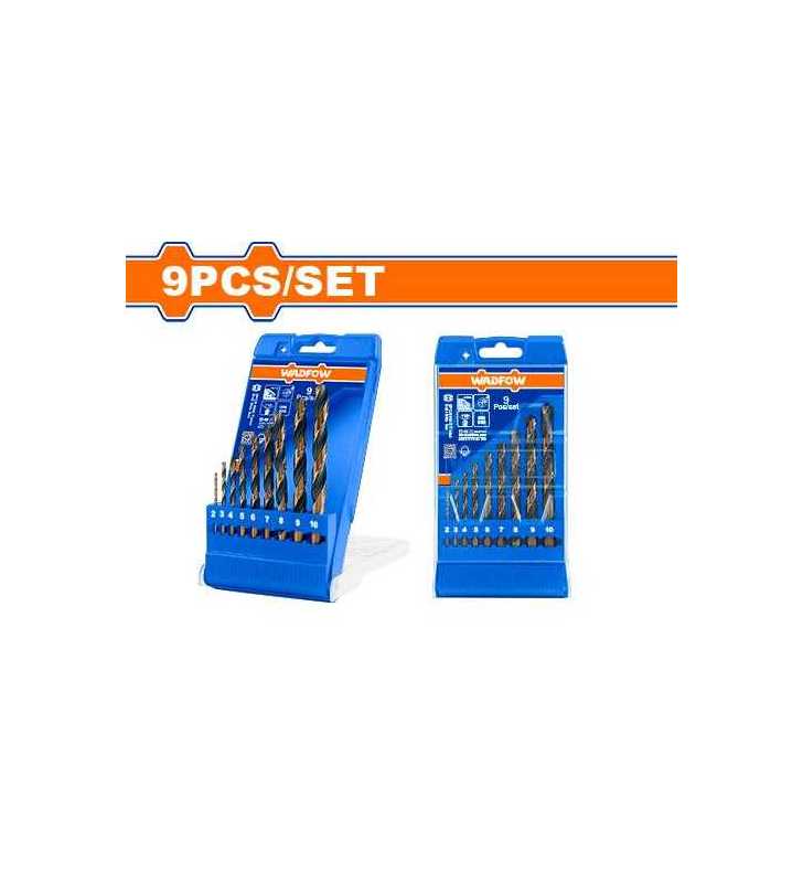 Ensemble De Forets Hélicoïdaux Hss De 9 Pièces WTD6B02 WADFOW Ensemble De Forets Hélicoïdaux Hss De 9 Pièces WTD6B02 WADFOW