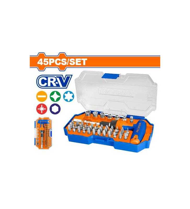 Ensemble De Tournevis À Clé À Manche En T De 45 Pièces WSS8B45 WADFOW