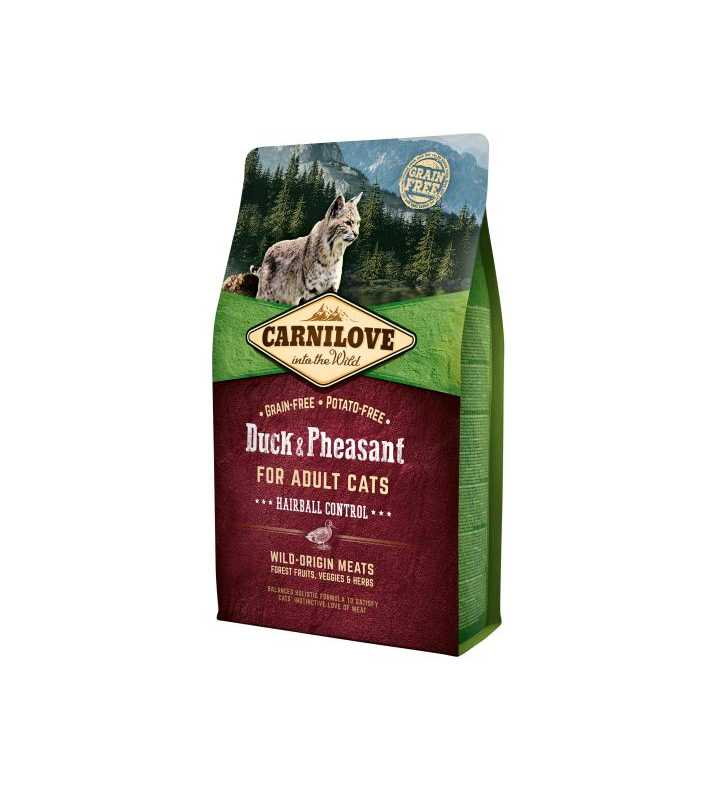 CARNILOVE CHAT CANARD&FAISANT HAIRB 2 KG