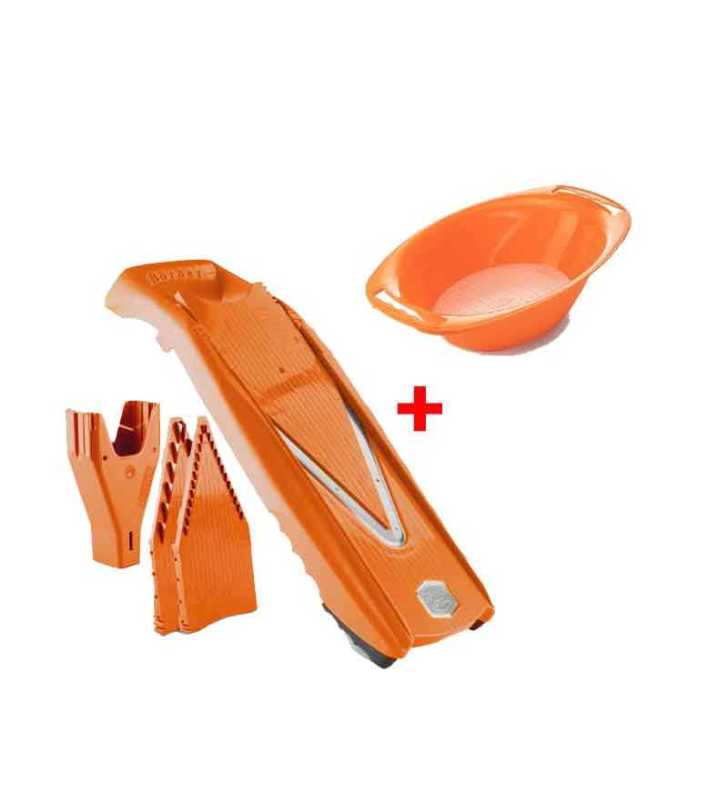 Mandoline V5 Powerline Starter Set Orange + Bol Oval et Lame 10 mm Gratuite Börner Mandoline V5 Powerline Starter Set Orange + Bol Oval et Lame 10 mm Gratuite Börner