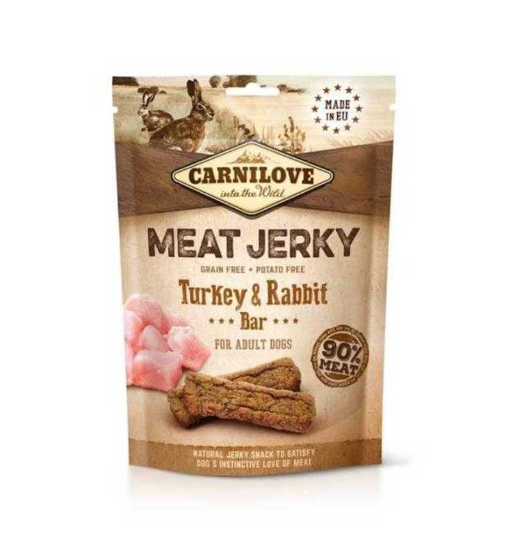 CARNILOVE JERKY TURKEY & RABBIT BAR 100 G