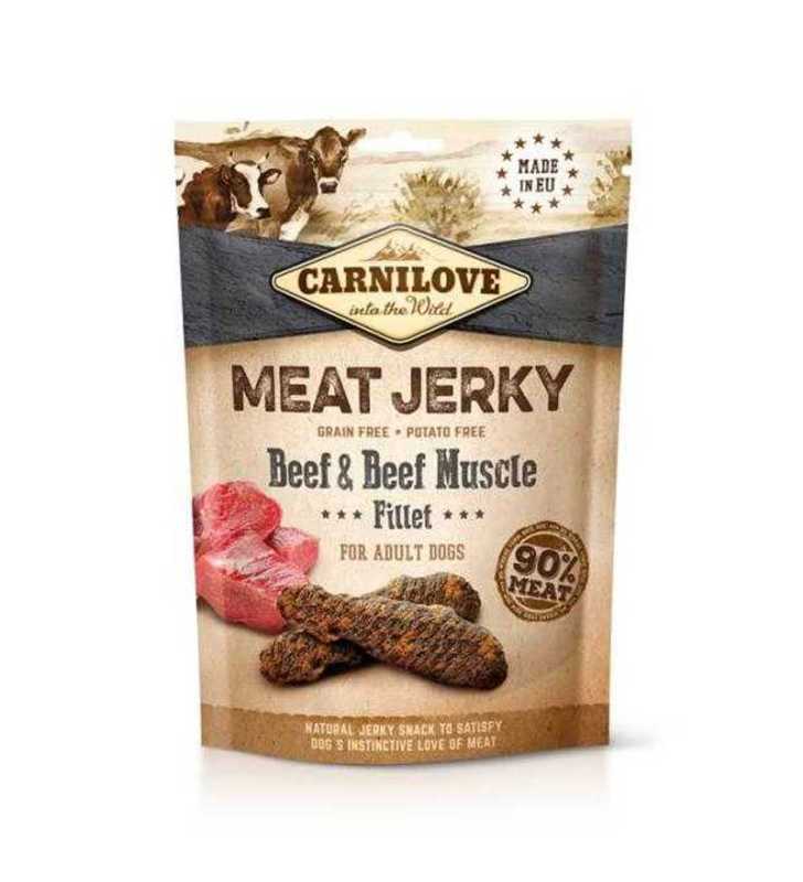 CARNILOVE JERKY BEEF & BEEF MUSCLE FILLET 100 G