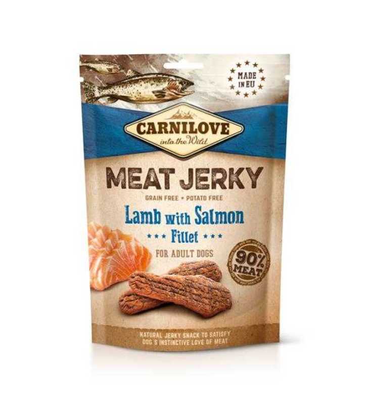 CARNILOVE JERKY LAMB & SALMON FILLET 100 G