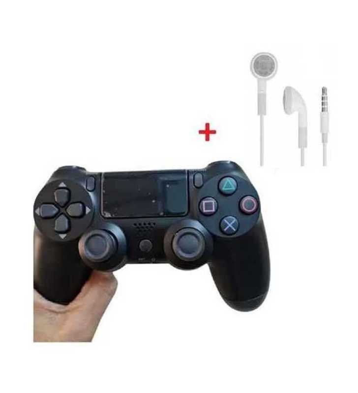 Pack Manette De Jeu Sans Fil Pour Ps4 + Ecouteur Filaire Pack Manette De Jeu Sans Fil Pour Ps4 + Ecouteur Filaire